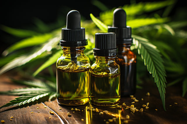 Huile de CBD vendue en pharmacie en France